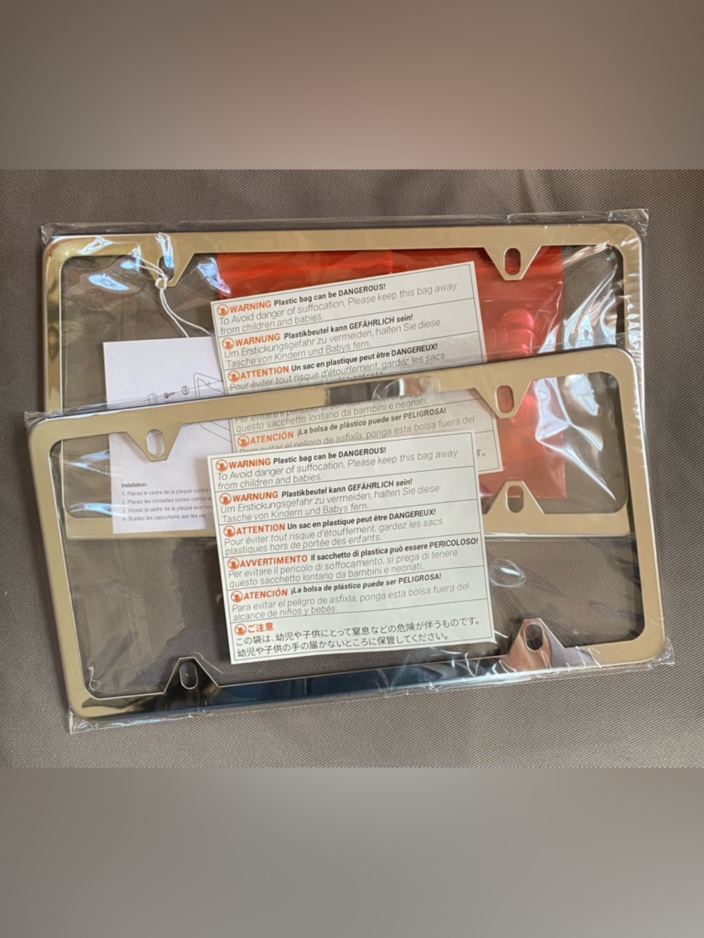License Plate Frames NWT
